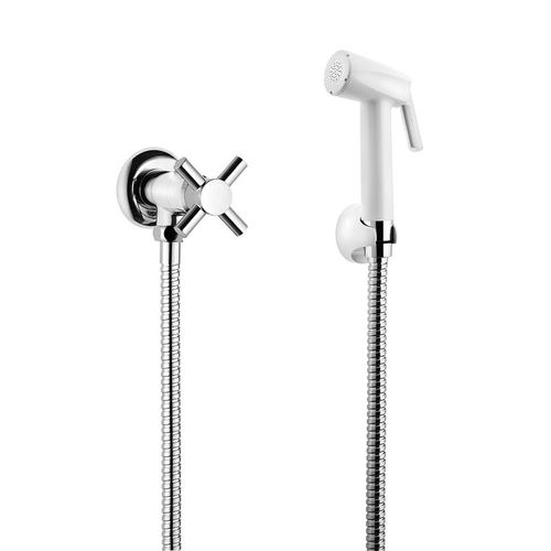 Ducha Higiênica Lorenfit Cross Branco E Cromada 1984 C34 Lorenzetti