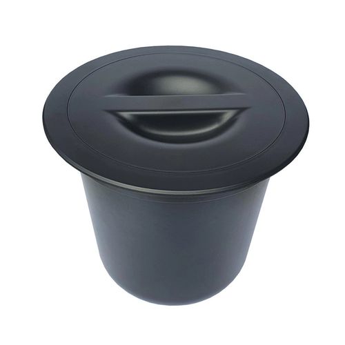 LIXEIRA ARQUITECH EMBUTIR 8 LT RED.PRETO