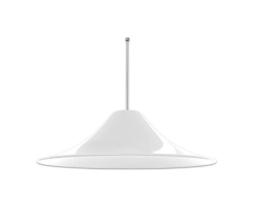 Pendente Chapéu Chinês Bronzeart Branco 40 cm
