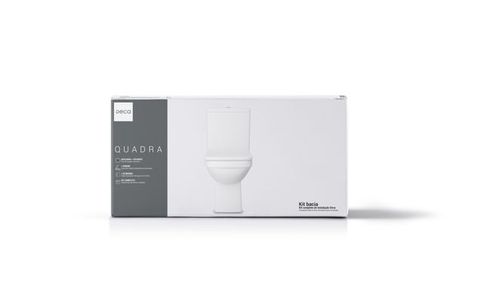 VASO QUADRA C/ CAIXA ACOPLADA BRANCO - COMBO 6 PEÇAS - DECA