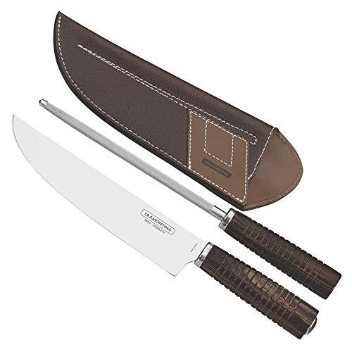 Jogo para Churrasco em Aço Inox Tramontina.