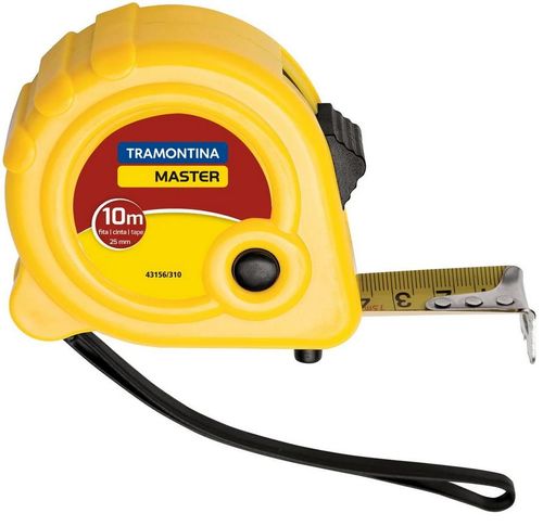 Trena Tramontina Fita de Aço Corpo ABS Freio Duplo 10 m
